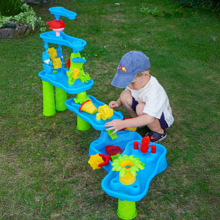 WOOPIE Ogromny Aquapark Stolik Wodny 6w1 Piaskownica Wodospad Tor Wodn