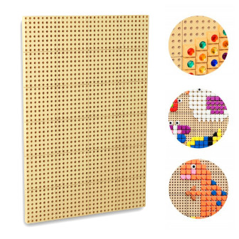 MASTERKIDZ Panel Ścienny Tablica Naukowa Kreatywna STEM 120x80 cm Bez 