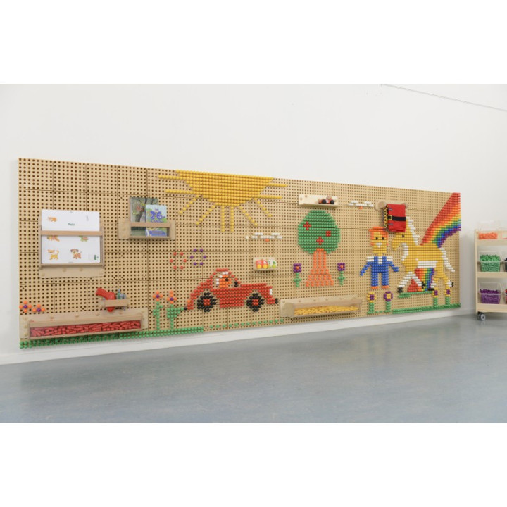 MASTERKIDZ Panel Ścienny Tablica Naukowa Kreatywna STEM 120x80 cm Bez 