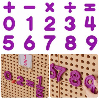 MASTERKIDZ Zestaw Cyferek i Znaków do Nauki Liczenia i Matematyki do P
