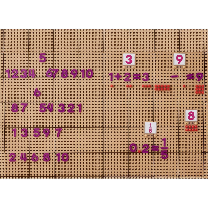MASTERKIDZ Zestaw Cyferek i Znaków do Nauki Liczenia i Matematyki do P