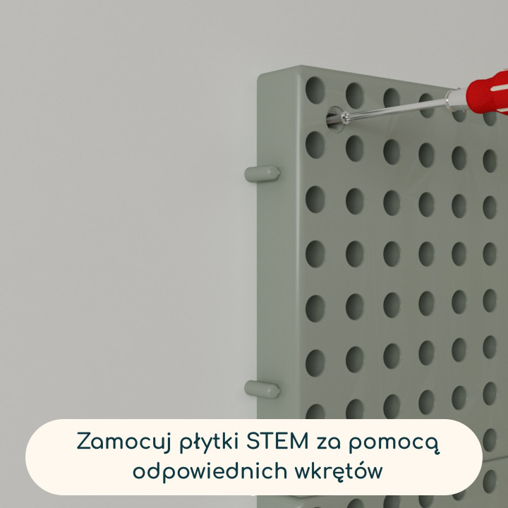 MASTERKIDZ Panel Ścienny Tablica Naukowa Kreatywna STEM Tablica na zew