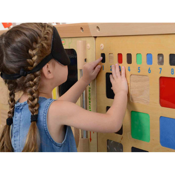 MASTERKIDZ Tablica Edukacyjna Rozpoznawanie Materiałów Faktur Zmysł Do
