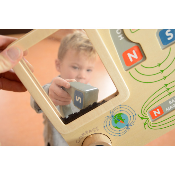 MASTERKIDZ Zabawa Magnetyczna Tablica Edukacyjna Kompas Montessori