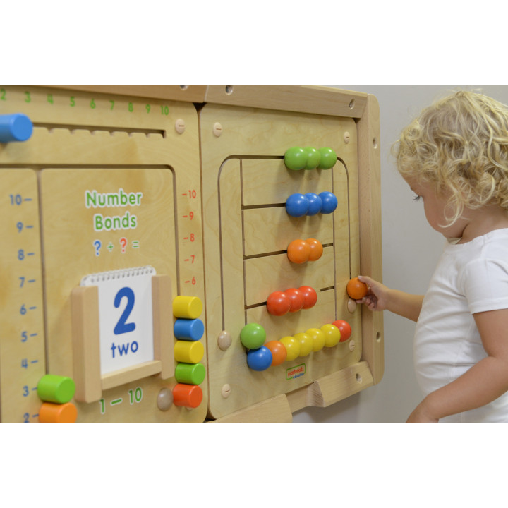MASTERKIDZ Tablica Ścienna Edukacyjna Labirynt Koraliki Montessori