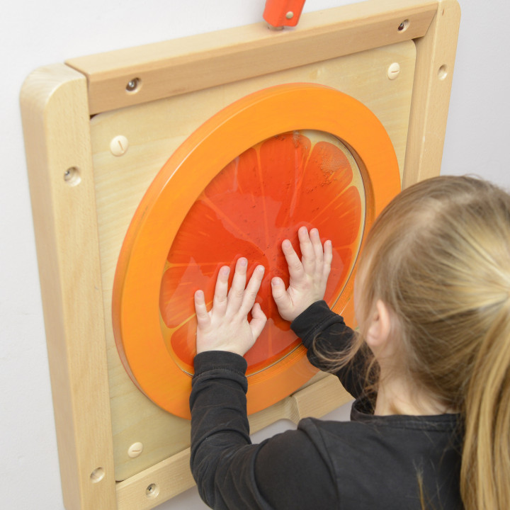 MASTERKIDZ Tablica Edukacyjna Sensoryczna Pomarańcza