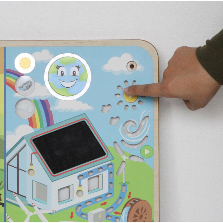 MASTERKIDZ Tablica Edukacyjna Energia Odnawialna i Nieodnawialna Monte