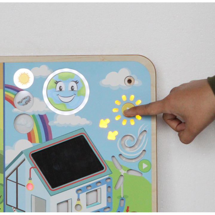 MASTERKIDZ Tablica Edukacyjna Energia Odnawialna i Nieodnawialna Monte
