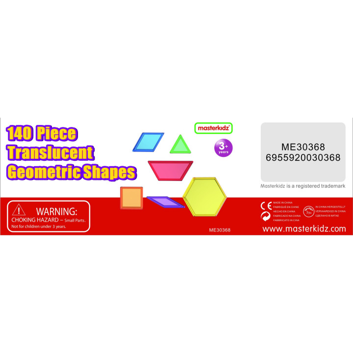 MASTERKIDZ Zestaw Klocki Montessori Tangram Mozaika 140 el.