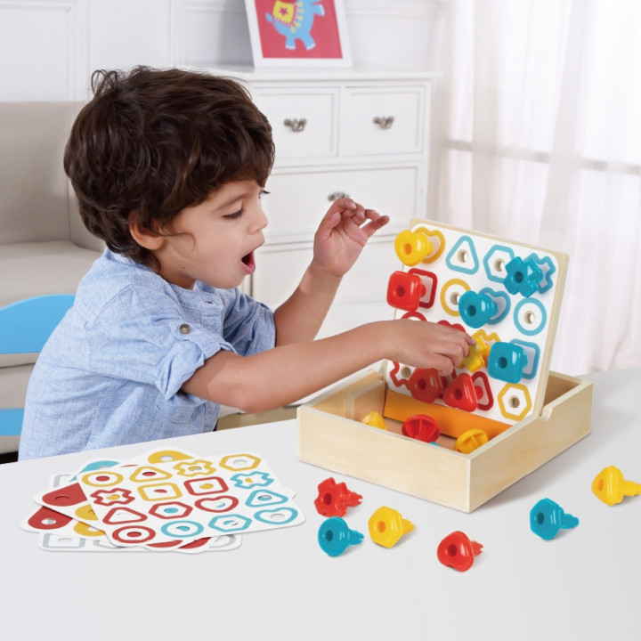 TOOKY TOY Box Pudełko XXL Montessori Edukacyjne 7w1 Sensoryczne 19-21 