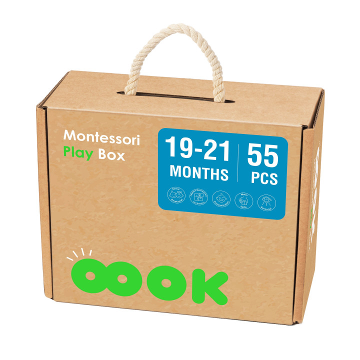 TOOKY TOY Box Pudełko XXL Montessori Edukacyjne 7w1 Sensoryczne 19-21 