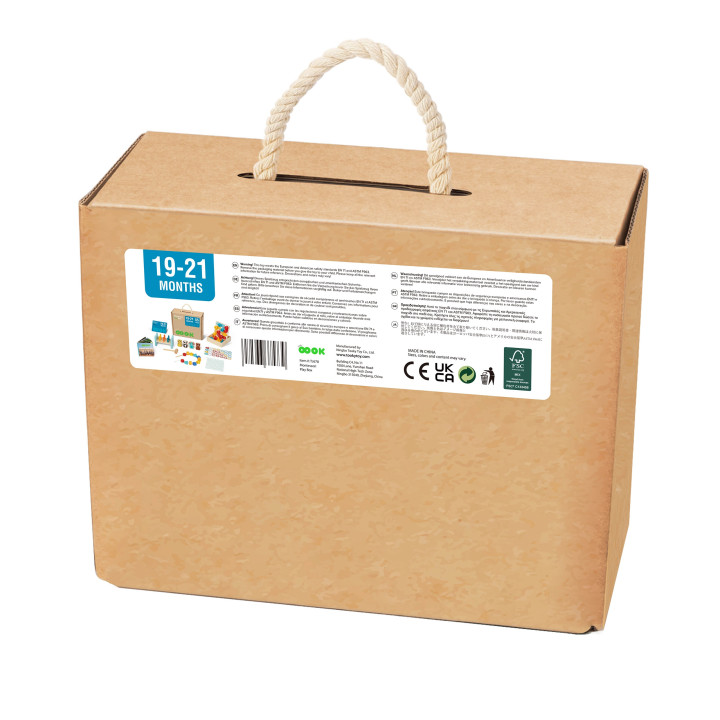 TOOKY TOY Box Pudełko XXL Montessori Edukacyjne 7w1 Sensoryczne 19-21 
