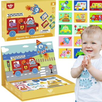 TOOKY TOY Układanka Edukacyjna Montessori Magnetyczne Pudełko dla Dzie
