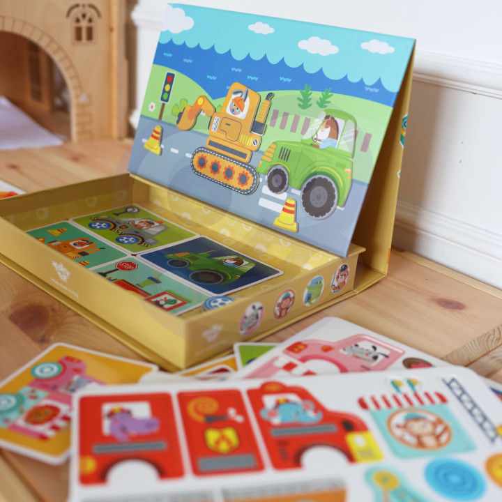 TOOKY TOY Układanka Edukacyjna Montessori Magnetyczne Pudełko dla Dzie