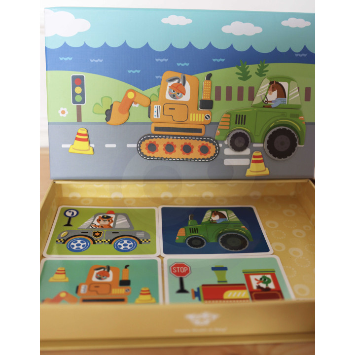 TOOKY TOY Układanka Edukacyjna Montessori Magnetyczne Pudełko dla Dzie
