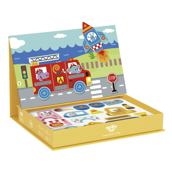 TOOKY TOY Układanka Edukacyjna Montessori Magnetyczne Pudełko dla Dzie