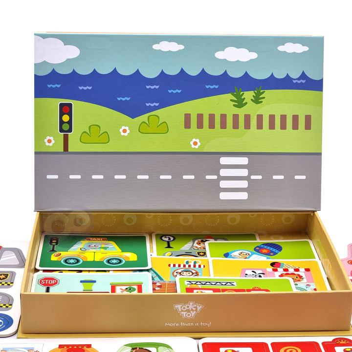 TOOKY TOY Układanka Edukacyjna Montessori Magnetyczne Pudełko dla Dzie