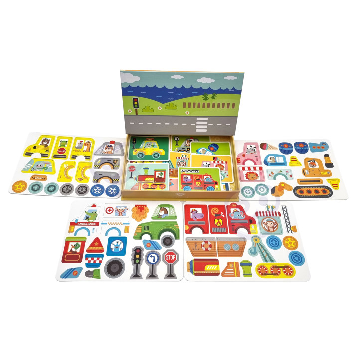 TOOKY TOY Układanka Edukacyjna Montessori Magnetyczne Pudełko dla Dzie