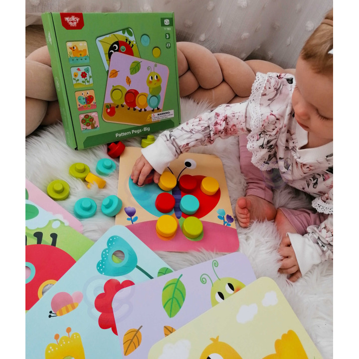 TOOKY TOY Układanka Klocki dla Dzieci Zwierzęta Dopasuj Nauka Kształtó