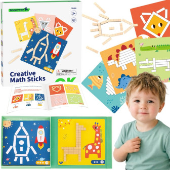 TOOKY TOY Układanka Gra Logiczna Łamigłówki Klocki Magnetyczne dla Dzi
