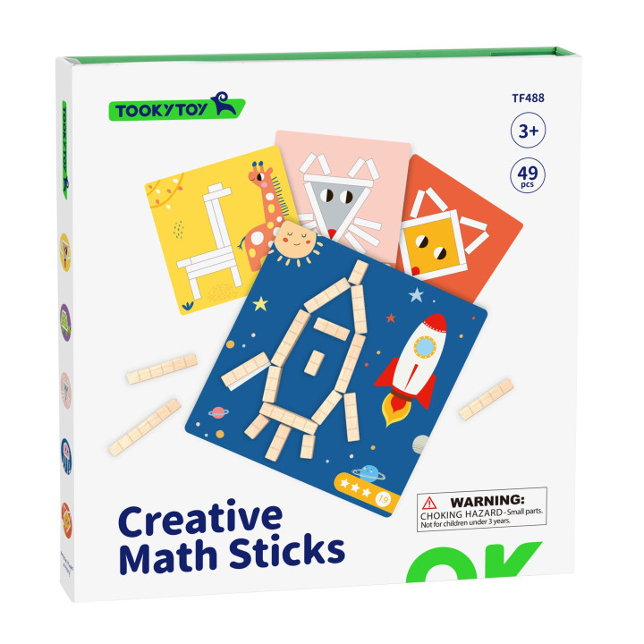 TOOKY TOY Układanka Gra Logiczna Łamigłówki Klocki Magnetyczne dla Dzi