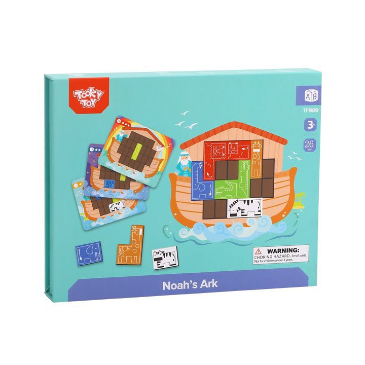 TOOKY TOY Układanka Magnetyczna Montessori Logiczna Puzzle Tetris Arka