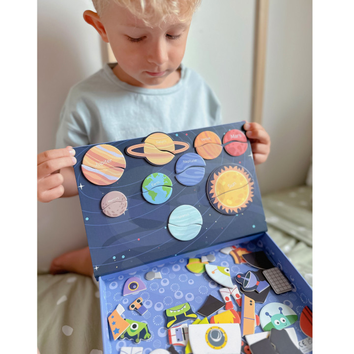 TOOKY TOY Układanka Magnetyczna Puzzle Montessori Pudełko Edukacyjne K