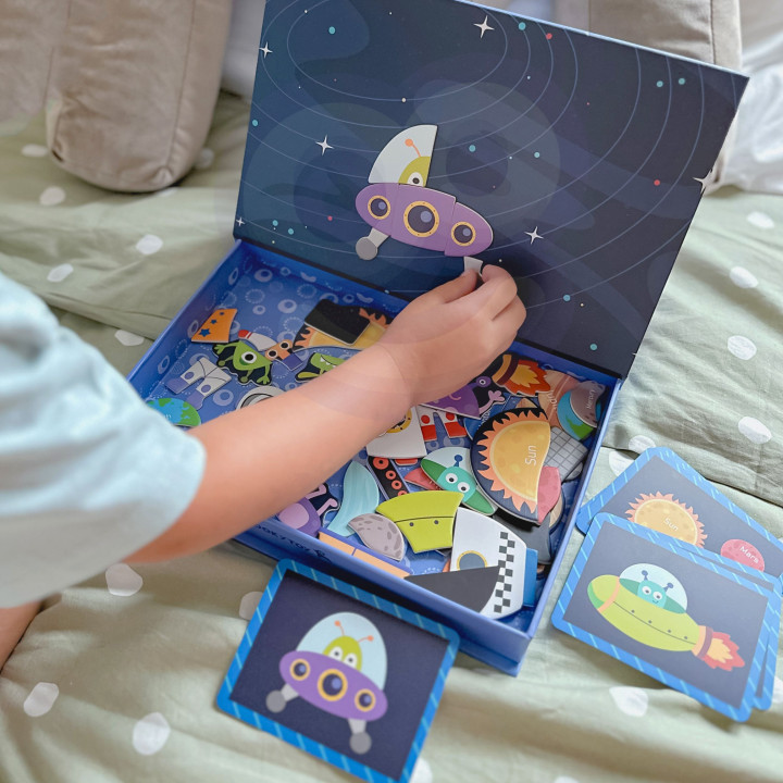 TOOKY TOY Układanka Magnetyczna Puzzle Montessori Pudełko Edukacyjne K