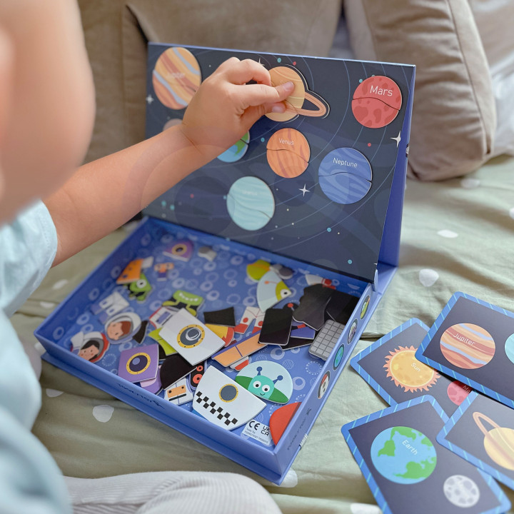 TOOKY TOY Układanka Magnetyczna Puzzle Montessori Pudełko Edukacyjne K