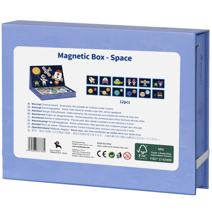TOOKY TOY Układanka Magnetyczna Puzzle Montessori Pudełko Edukacyjne K