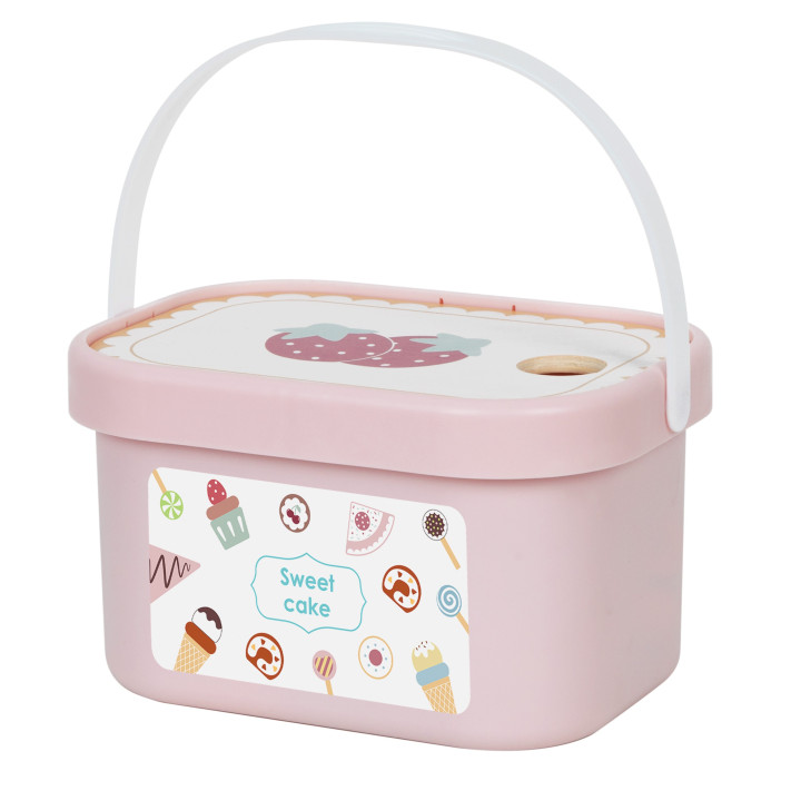 TOOKY TOY Sweet Cake Drewniany Zestaw Słodkości w Pudełku Cukiernia Lo