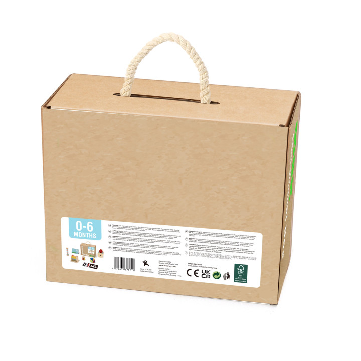 TOOKY TOY Box Pudełko XXL Montessori Edukacyjne 6w1 Sensoryczne 0-6 Mi