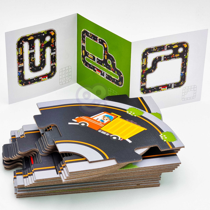 WOOPIE GREEN Droga Puzzle dla Dzieci Autostrada Makieta 21 el. Certyfi