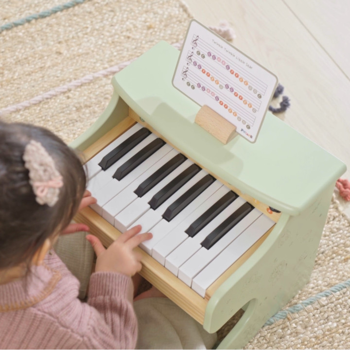 VIGA PolarB Drewniane Pianino dla Dzieci Nauka Gry Nutki Instrument Mo