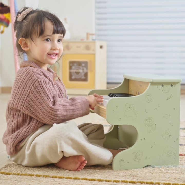 VIGA PolarB Drewniane Pianino dla Dzieci Nauka Gry Nutki Instrument Mo