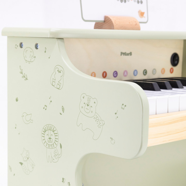 VIGA PolarB Drewniane Pianino dla Dzieci Nauka Gry Nutki Instrument Mo