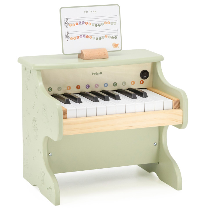 VIGA PolarB Drewniane Pianino dla Dzieci Nauka Gry Nutki Instrument Mo