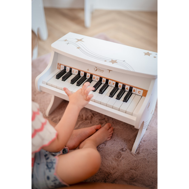 CLASSIC WORLD Pianino Czarne Drewniane Fantasy