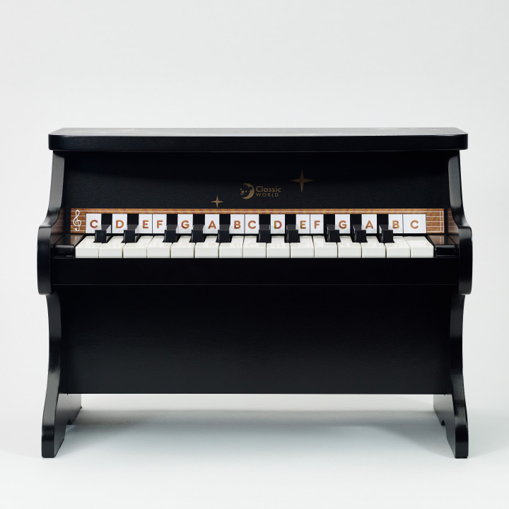 CLASSIC WORLD Pianino Czarne Drewniane Fantasy