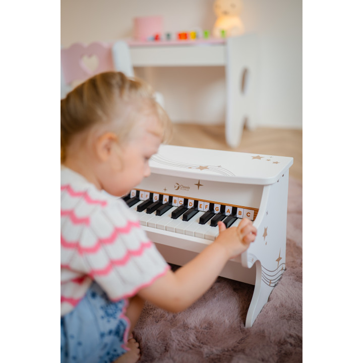 CLASSIC WORLD Pianino Czarne Drewniane Fantasy