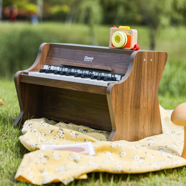 CLASSIC WORLD Drewniane Pianino Klasyczne + Książeczka do Nauki