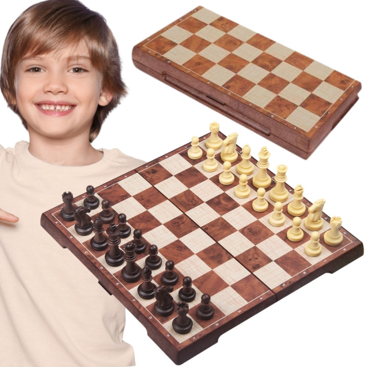 WOOPIE Szachy Warcaby Magnetyczne 2w1