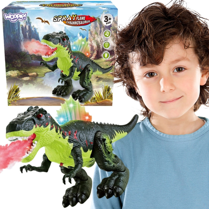 WOOPIE Chodzący Dinozaur Tyrannosaurus Rex Efekty Świetlne i Dźwiękowe