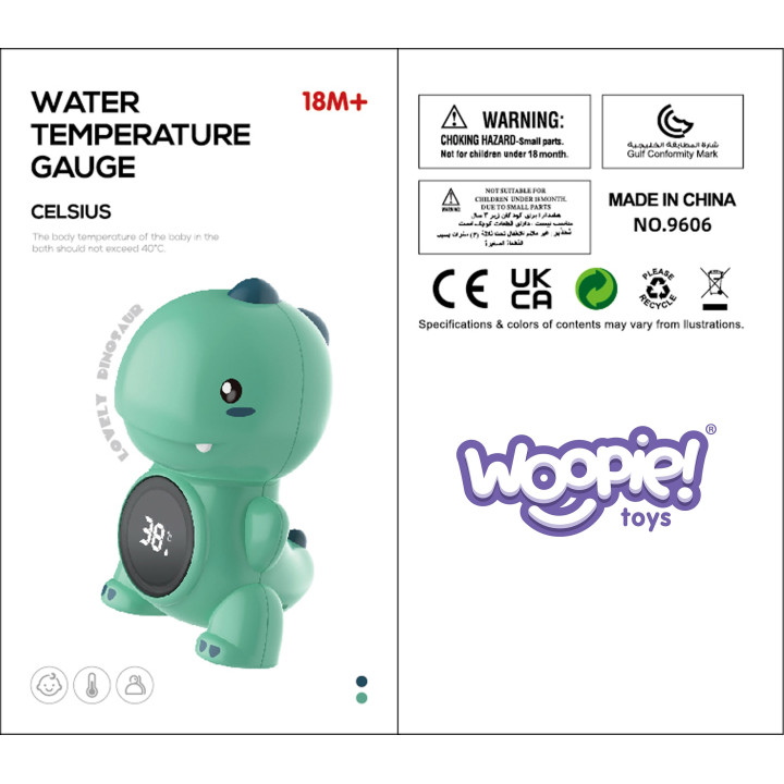WOOPIE BABY Termometr Do Wody I Pomieszczeń Kolorowe Oznaczenia Temper