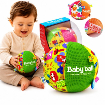 WOOPIE BABY Miękka Sensoryczna Piłka Pani Metka z Wszywkami dla Maluch
