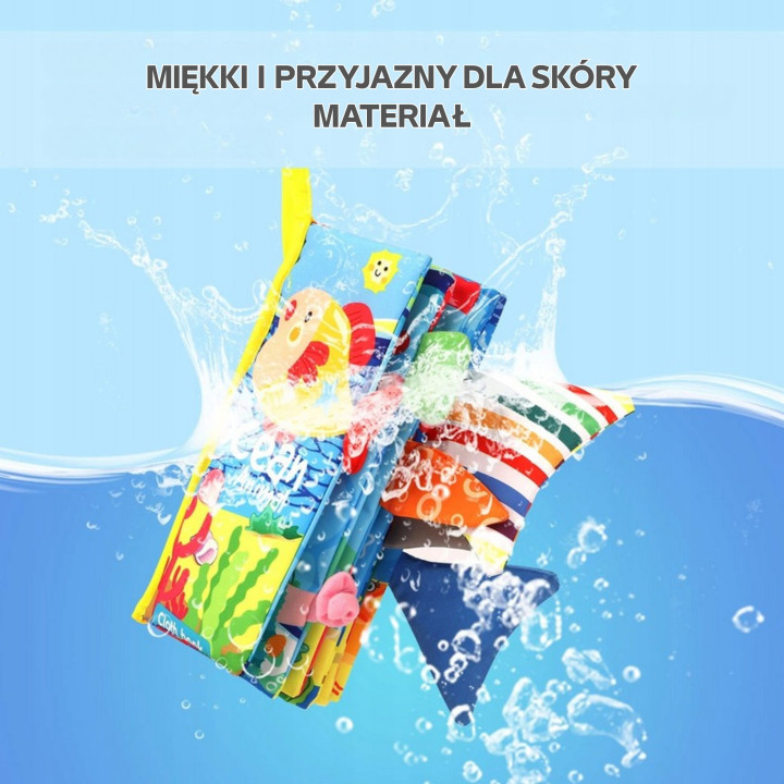 WOOPIE BABY Książeczka z Ogonkami Zwierząt Morskich Materiałowa Szeles