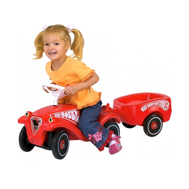 BIG Przyczepka do jeździka Bobby Car czerwona