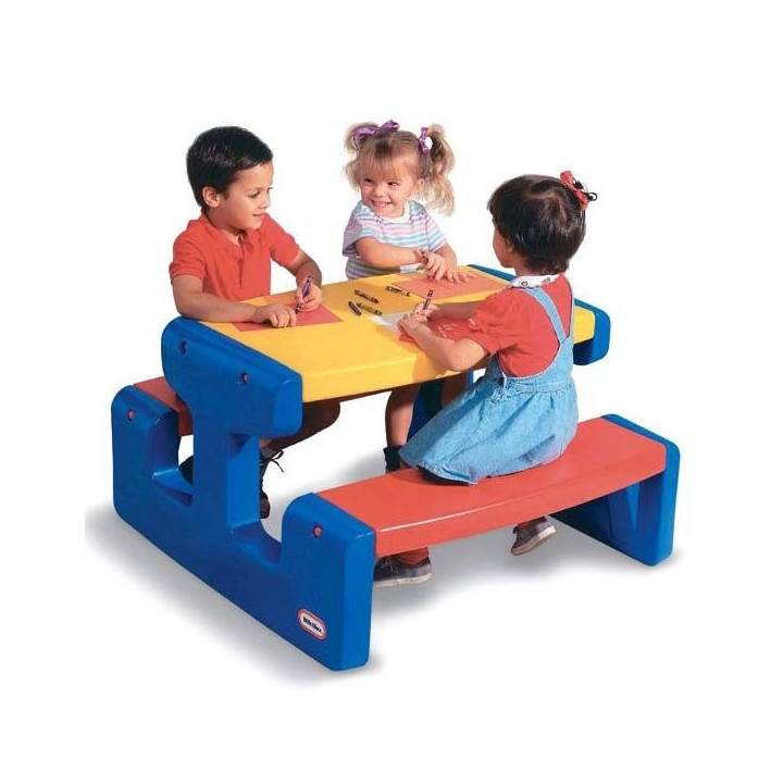 Little tikes Ogromny stół piknikowy Stolik niebieski