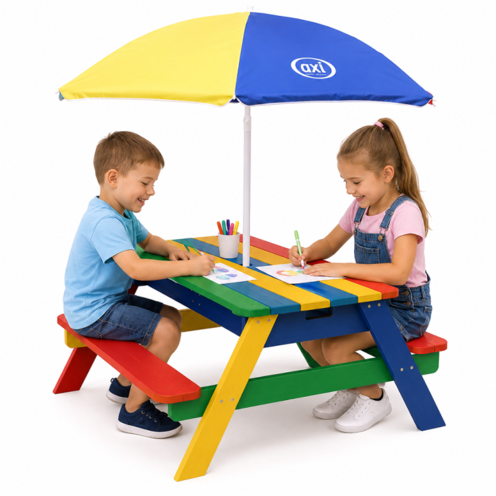 AXI Kolorowy Stół z Parasolem