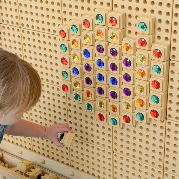 MASTERKIDZ Akrylowe Kolorowe Diamenciki Do Tablicy Naukowej STEM 72 Sz